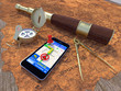 Illustration: Smart phone navigator Smart phone navigator