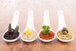 assortment of tapenade