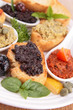 toast with tapenade