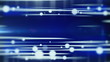 lines and blurred circles blue loop background