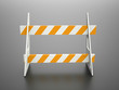 Road barrier orange