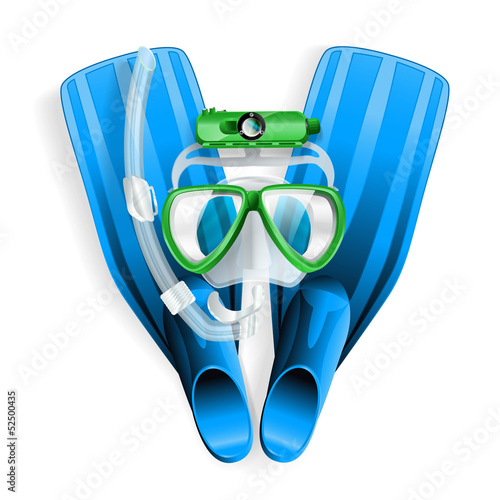 Vector: diving equipment diving equipment
