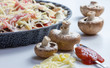 selfmade mushroom pizza