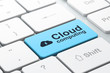 Cloud computing concept: Cloud Whis Keyhole and Cloud Computing