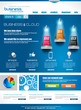 Website template for corporate business and cloud purposes.