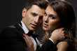 Sensual portrait of cute couple