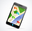 Gps navigator interface and city map