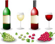 Weißwein Rotwein Set