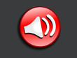 abstract glossy sound icon