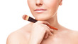 woman with a brush