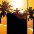 Summer festival panel background