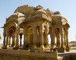 Cénotaphe en ruine de Jaisalmer dans le Rajasthan.