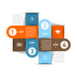 Vector: Business steps infographics template Business steps infographics template