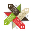 Vector: Options infographics template Options infographics template