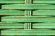 aged plastic woven bag box wall background