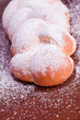 braided sugared yeast bread