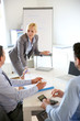 Businesswoman doing business presentation