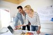 Architects working together in office
