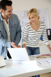 Architects working together in office
