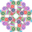 Illustration: Abstract flower seamless pattern background Abstract flower seamless pattern background