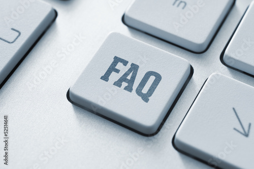 Photo: FAQ button FAQ button