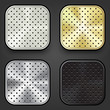 Multimedia buttons set - graphic design elements