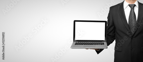 Photo: businessman with laptop businessman with laptop