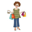 woman at shopping