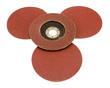 Photo: sandpaper for sander grinder tool isolated white sandpaper for sander grinder tool isolated white