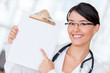 Photo: Doctor pointing at a prescription Doctor pointing at a prescription
