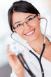 Doctor holding a stethoscope