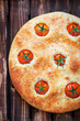 Foto: Focaccia with cherry tomatoes, rosemary and sea salt Focaccia with cherry tomatoes, rosemary and sea salt