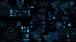 HUD pantalla futurista
