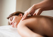 Photo: Woman having a massage in a spa Woman having a massage in a spa