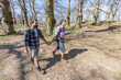 Photo: Young Couple Hiking in the Nature Young Couple Hiking in the Nature