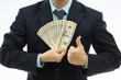 Photo: businessman with money businessman with money