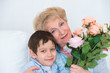 Grandmother and grandson