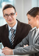 Business meeting in an office