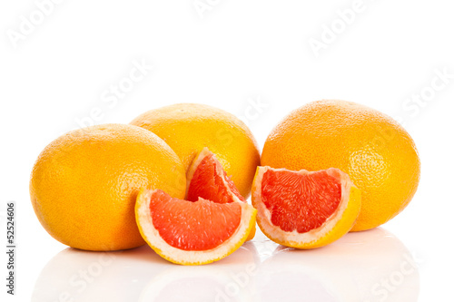 Photo: grapefruits. grapefruit isolated on white background grapefruits. grapefruit isolated on white background