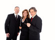 Lachendes gemischtes Businessteam