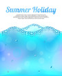 Vector: Abstract vector water wave with bubbles Abstract vector water wave with bubbles