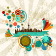 city line retro party design