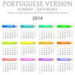 2014 crayons calendar portuguese version