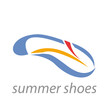 Vector: Vector logo summer shoes Vector logo summer shoes