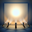 Empty background with stage spotlight.
