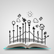 Opened book