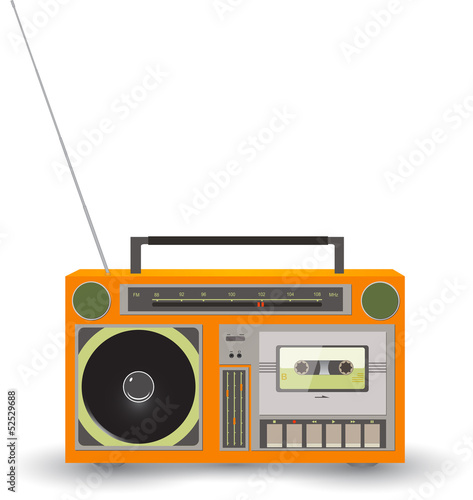 Vector: Cassette recorder icon Cassette recorder icon