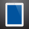 Realistic white tablet pc.