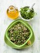 Foto: integral pasta with arugula pesto integral pasta with arugula pesto