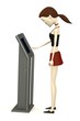 3d render of cartoon character with terminal